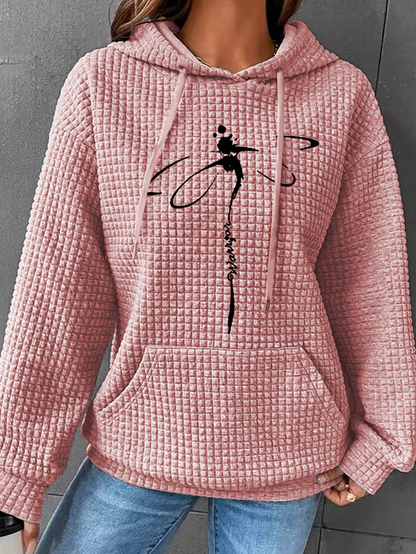 Women Animal Waffle Hoodie