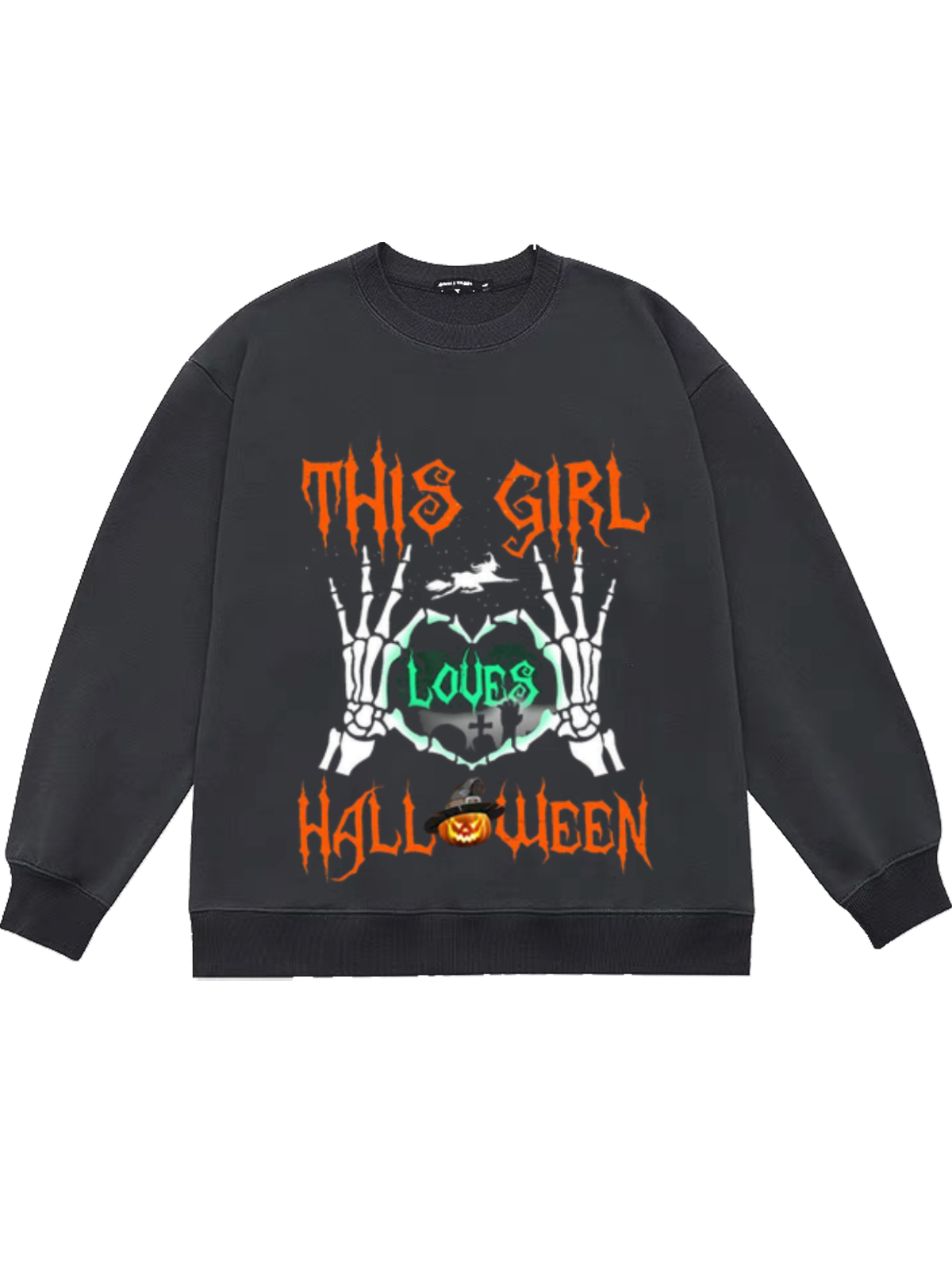 Women's Halloween Print Sweatshirt