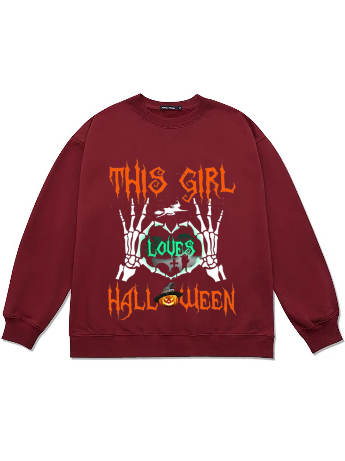 Women's Halloween Print Sweatshirt