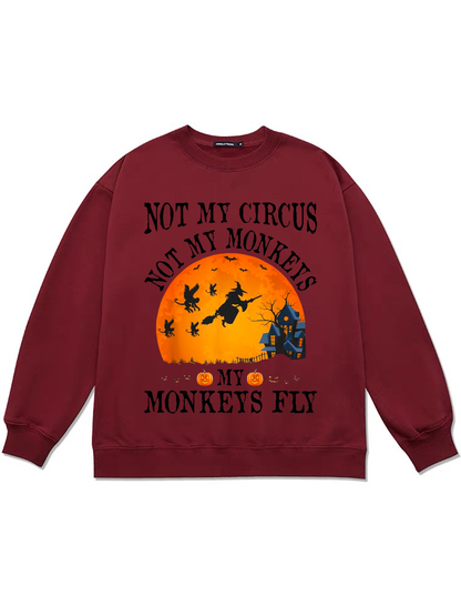 Women's Halloween Print Sweatshirt