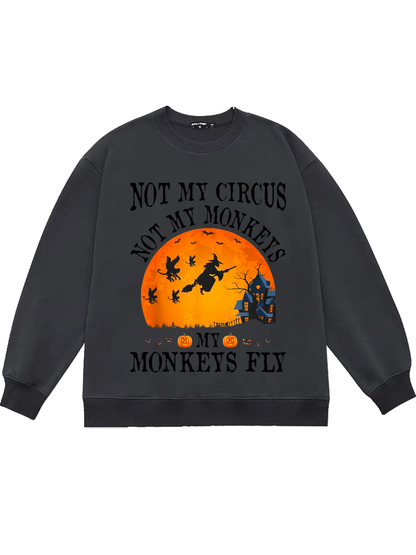 Women's Halloween Print Sweatshirt