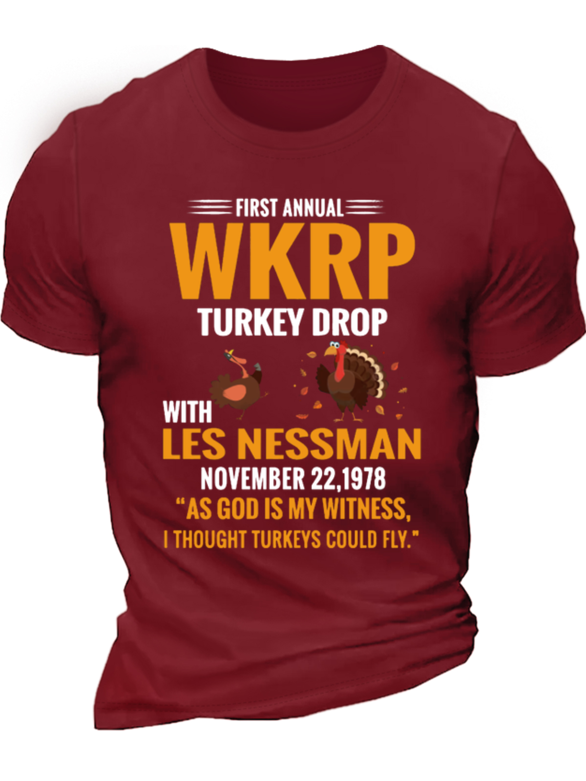 Men's WKRP Turkey Drop T-shirt