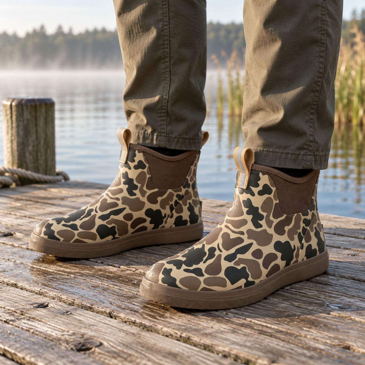 Camo Deck Boots
