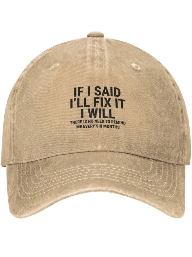 Funny Text Letters Adjustable Hat