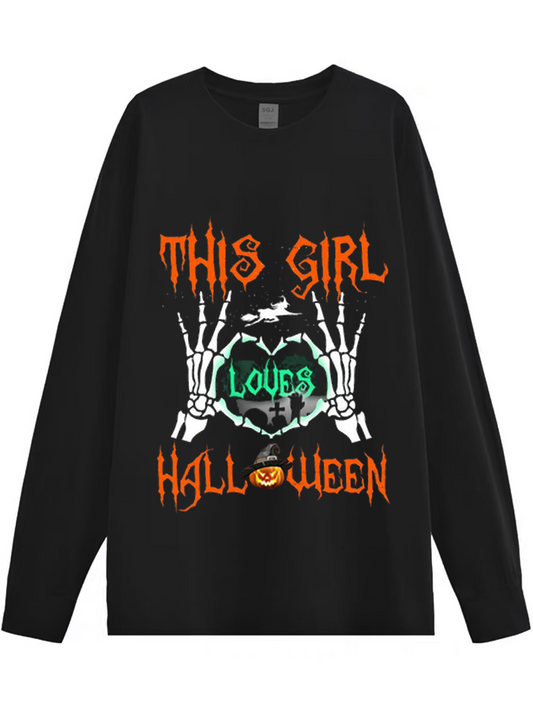 Women's Halloween Print Shirt