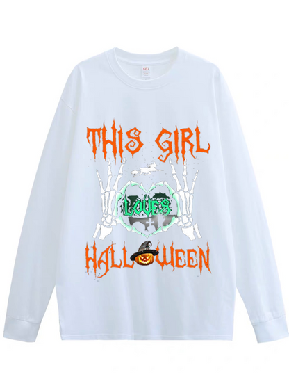 Women's Halloween Print Shirt